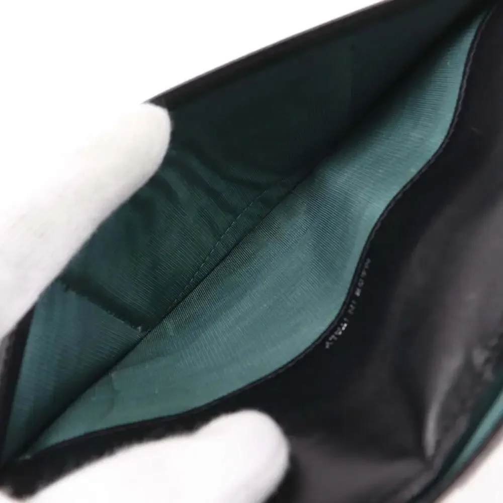 CHANEL Black Lambskin Leather Wallet